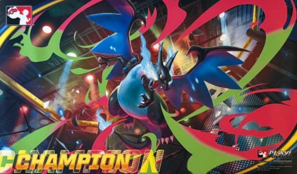 【海外大会限定】メガリザードンX　Champion　ラバープレイマット