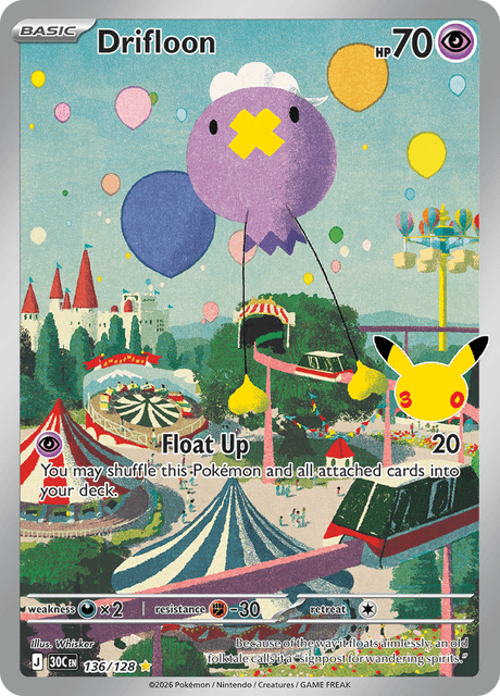 フワンテ / Drifloon (30C #136) 英語版　海外版