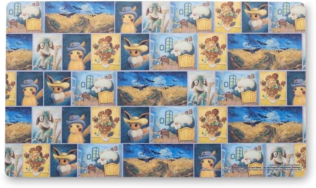 ポケモンセンター × ゴッホ美術館:絵画にインスパイアされたプレイマット