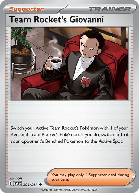ロケット団のサカキ / Team Rocket's Giovanni (ASC #204)