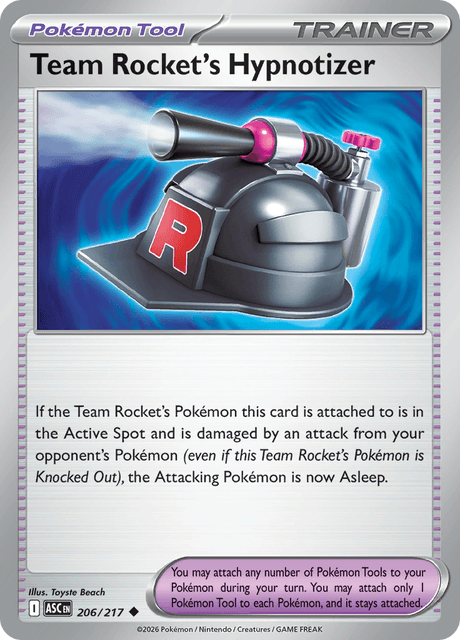 ロケット団のさいみん装置 / Team Rocket's Hypnotizer (ASC #206)