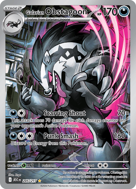 ガラル タチフサグマ / Galarian Obstagoon (ASC #245)