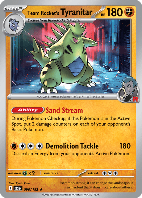 ロケット団のバンギラス / Team Rocket's Tyranitar (DRI #96)