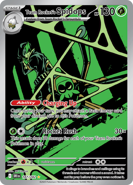 ロケット団のワナイダー / Team Rocket's Spidops (DRI #187)