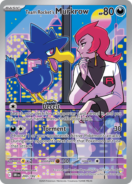 ロケット団のヤミカラス / Team Rocket's Murkrow (DRI #200)