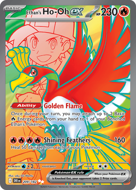 ヒビキのホウオウex / Ethan's Ho-Oh ex (DRI #209)