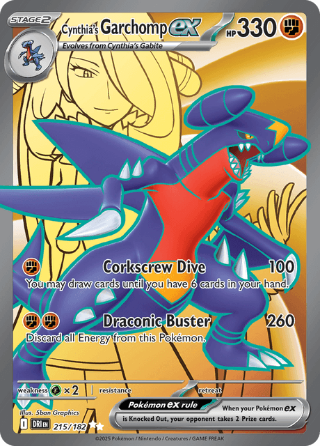 シロナのガブリアスex / Cynthia's Garchomp ex (DRI #215)