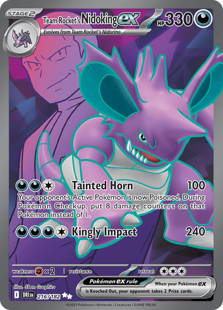 ロケット団のニドキングex / Team Rocket's Nidoking ex (DRI #216)
