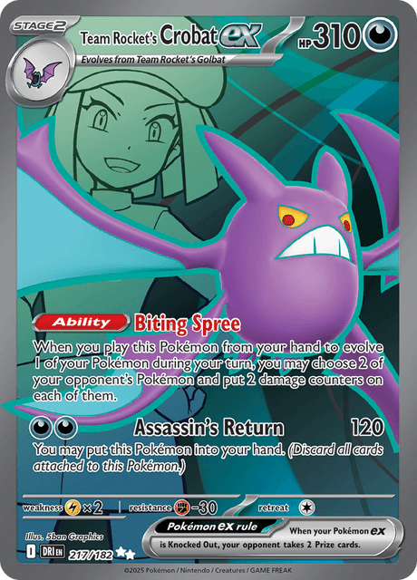 ロケット団のクロバットex / Team Rocket's Crobat ex (DRI #217)