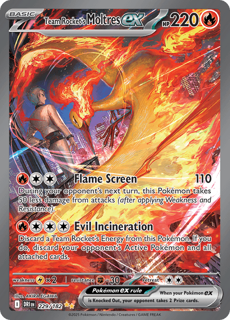 ロケット団のファイヤーex / Team Rocket's Moltres ex (DRI #229)