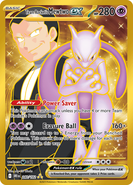 ロケット団のミュウツーex / Team Rocket's Mewtwo ex (DRI #240)