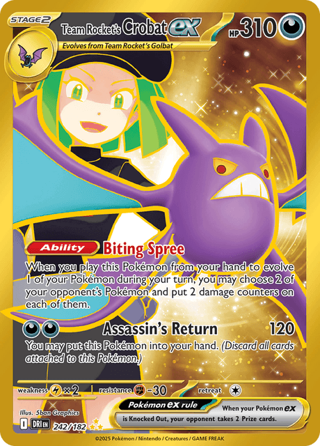 ロケット団のクロバットex / Team Rocket's Crobat ex (DRI #242)