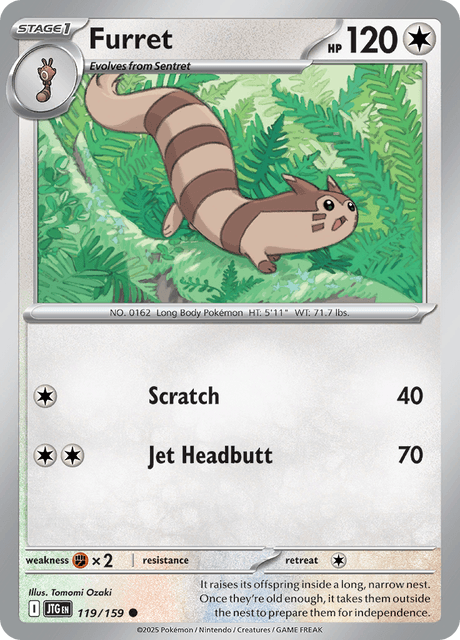 オオタチ / Furret (JTG #119)