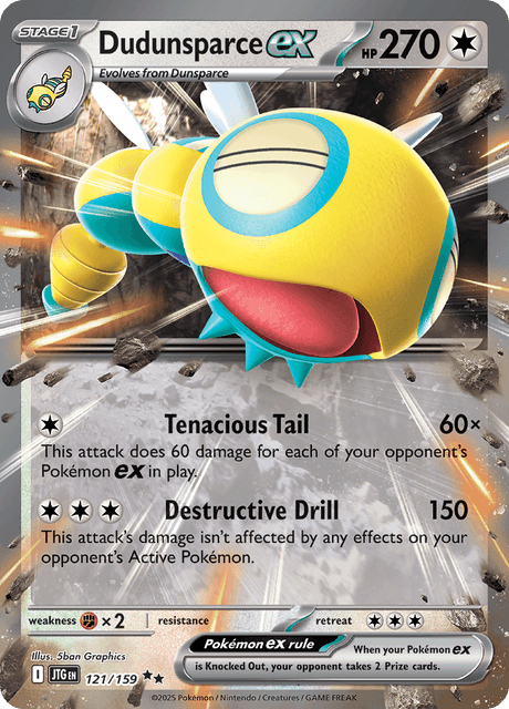 ノココッチex / Dudunsparce ex (JTG #121)