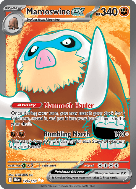 マンムーex / Mamoswine ex (JTG #174)