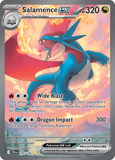 ボーマンダex / Salamence ex (JTG #187)