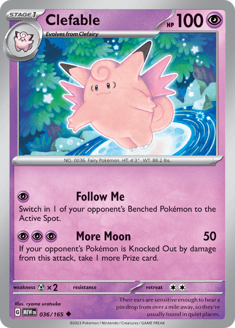 ピクシー / Clefable (MEW #36)