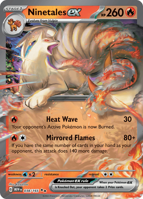 キュウコンex / Ninetales ex (MEW #38)