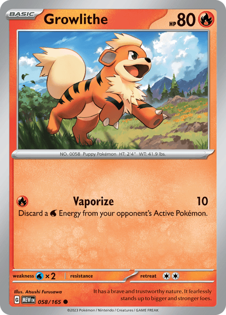 ガーディ / Growlithe (MEW #58)