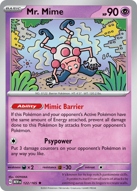 バリヤード / Mr. Mime (MEW #122)