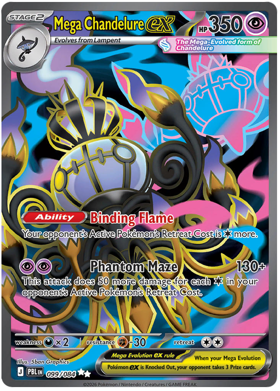 Mega Chandelure ex (PBL #99) 英語版　海外版