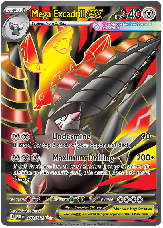 Mega Excadrill ex (PBL #103) 英語版　海外版