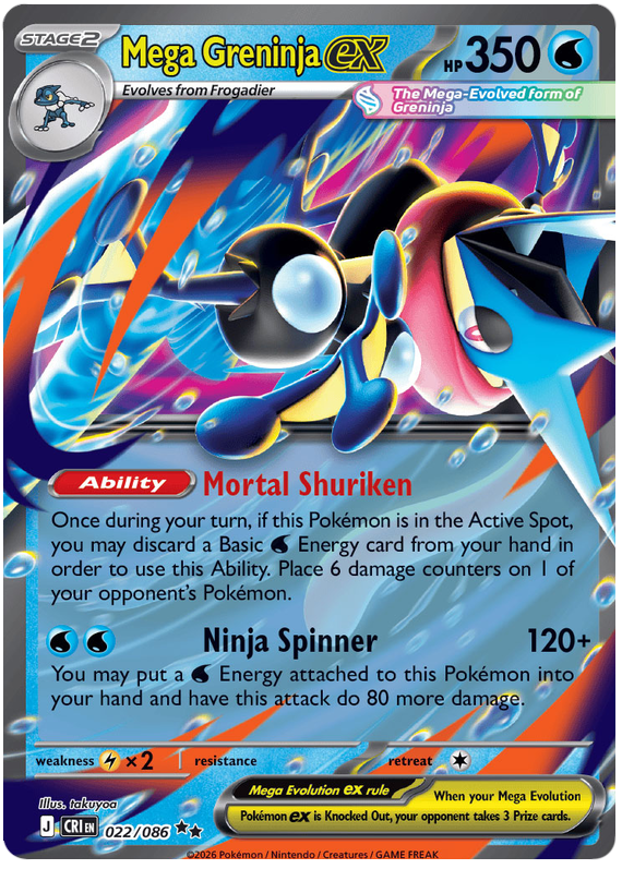 Mega Greninja ex (CRI #22)