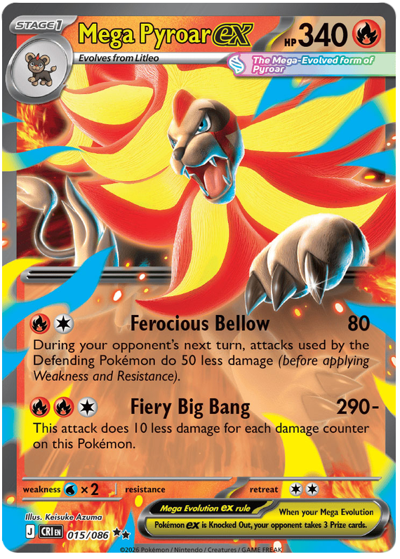 Mega Pyroar ex (CRI #15)