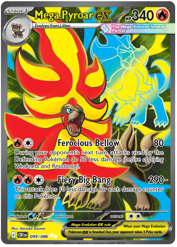 Mega Pyroar ex (CRI #99)