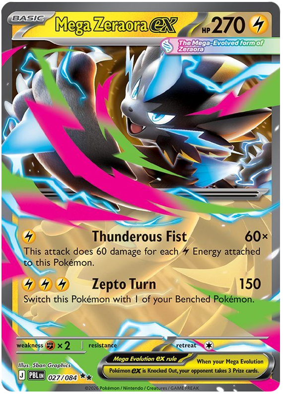 Mega Zeraora ex (PBL #27) 英語版　海外版