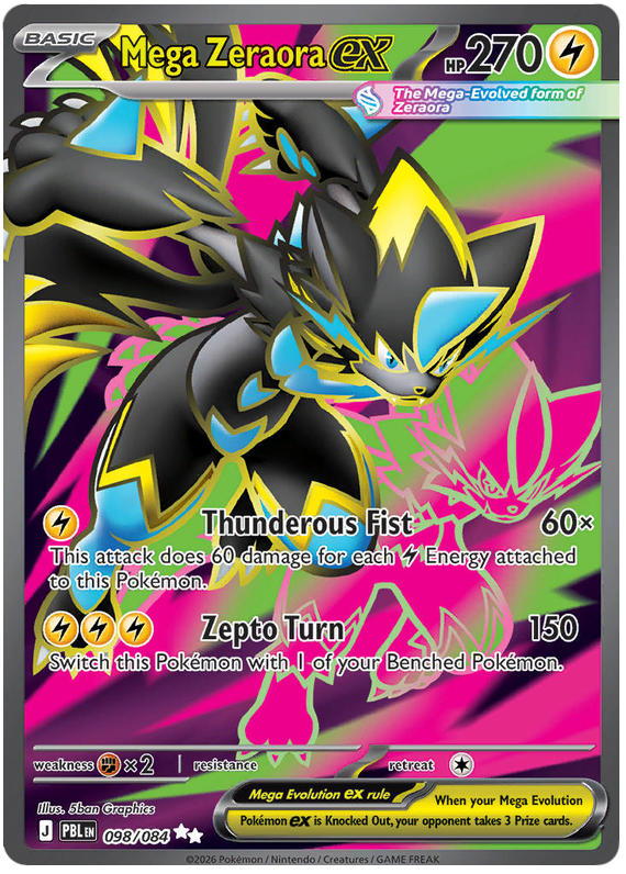 Mega Zeraora ex (PBL #98) 英語版　海外版