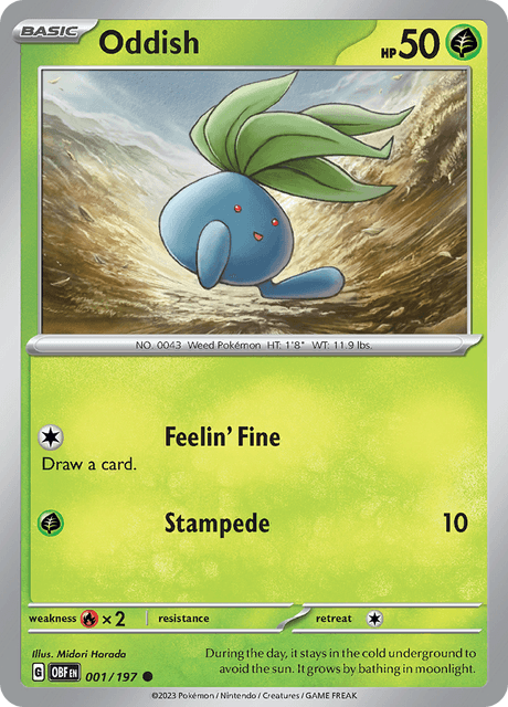 ナゾノクサ / Oddish (OBF #1)
