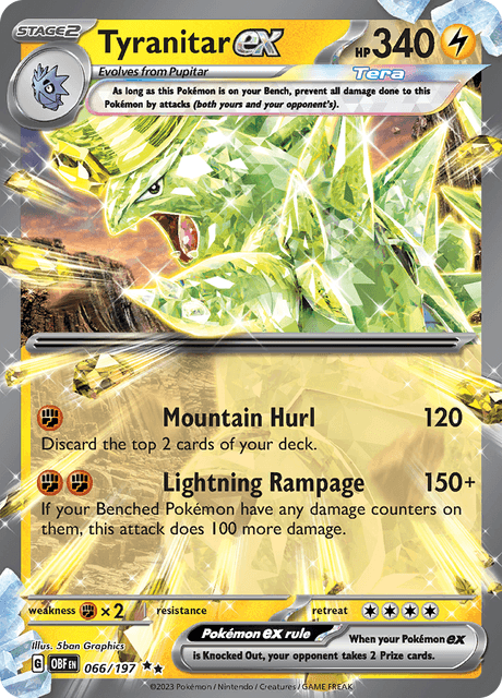 バンギラスex / Tyranitar ex (OBF #66)