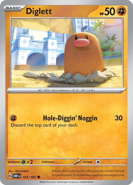 ディグダ / Diglett (OBF #103)