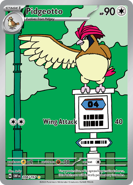 ピジョン / Pidgeotto (OBF #208)