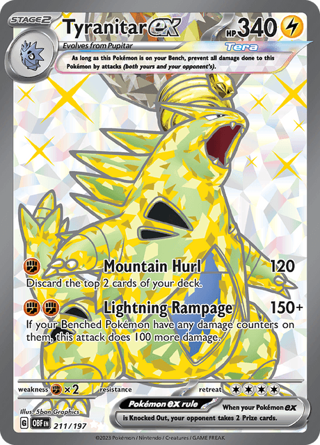 バンギラスex / Tyranitar ex (OBF #211)