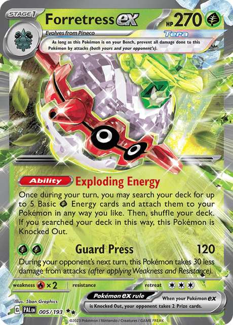 フォレトスex / Forretress ex (PAL #5)