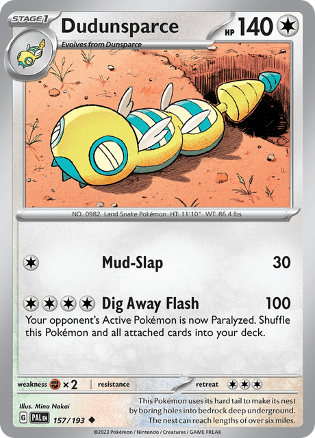 ノココッチ / Dudunsparce (PAL #157)