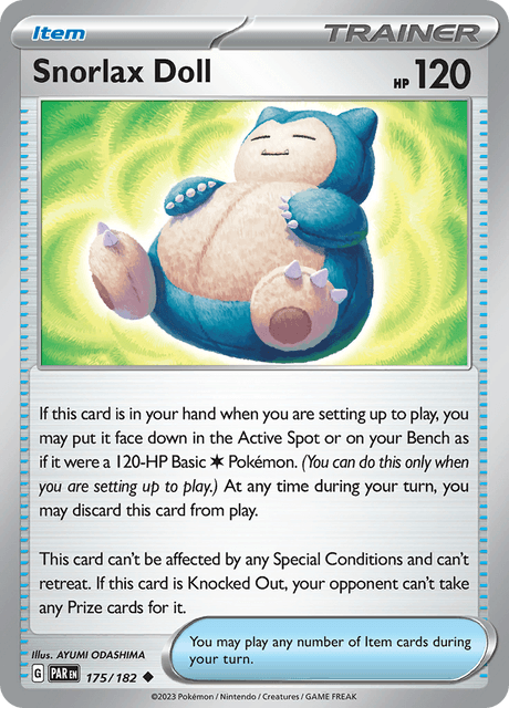 カビゴンドール / Snorlax Doll (PAR #175)