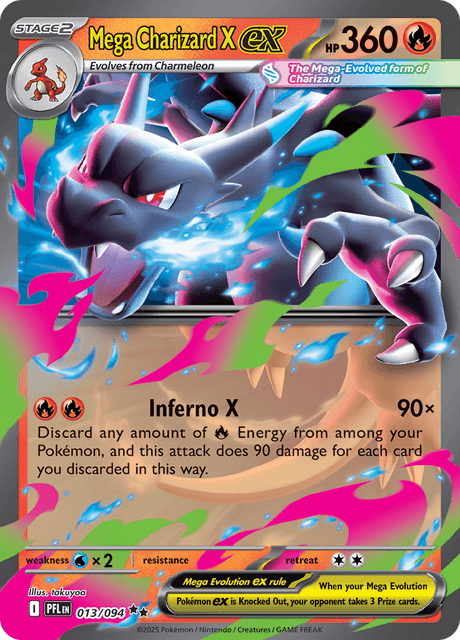 メガリザードンXex / Mega Charizard X ex (PFL #13)