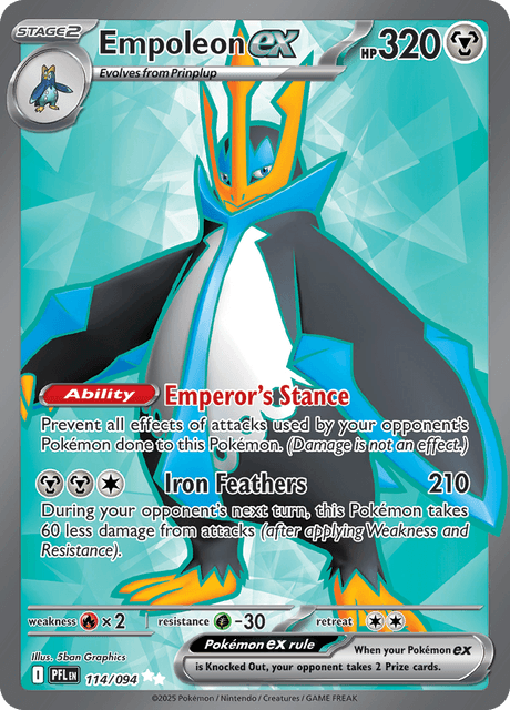 エンペルトex / Empoleon ex (PFL #114)