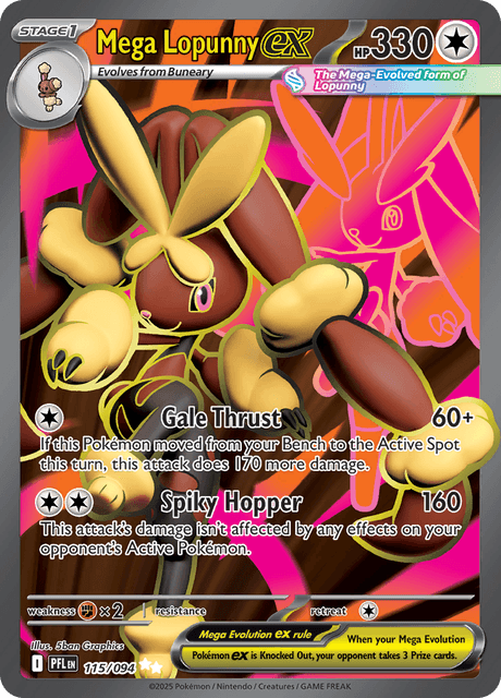 メガミミロップex / Mega Lopunny ex (PFL #115)