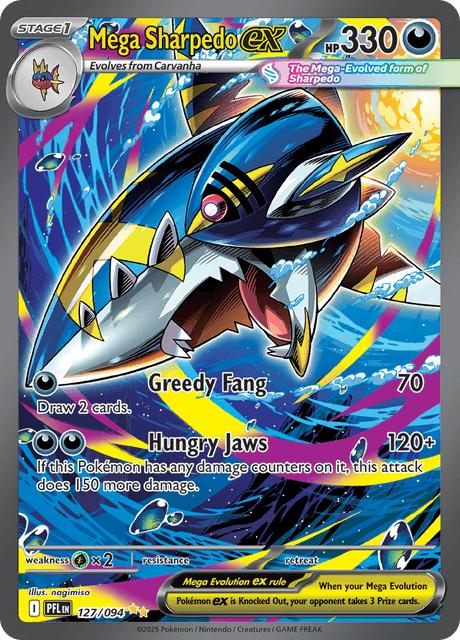 メガサメハダーex / Mega Sharpedo ex (PFL #127)