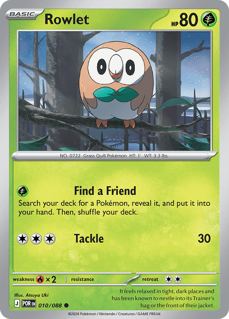 モクロー / Rowlet (POR #10)