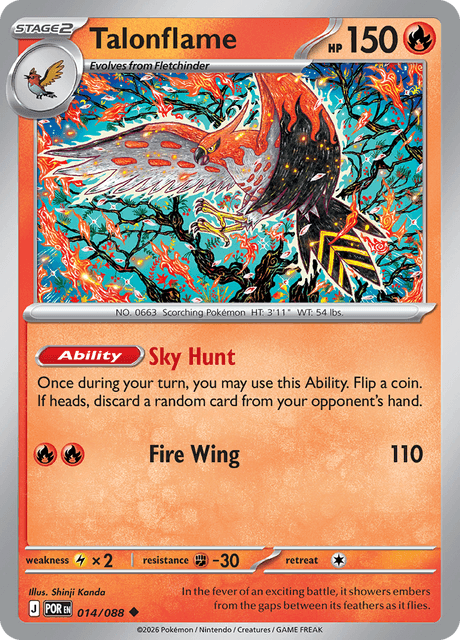 ファイアロー / Talonflame (POR #14)