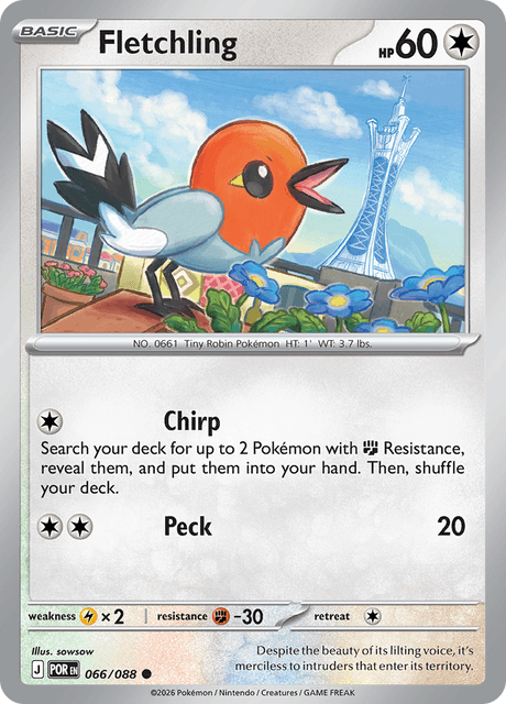 ヤヤコマ / Fletchling (POR #66)