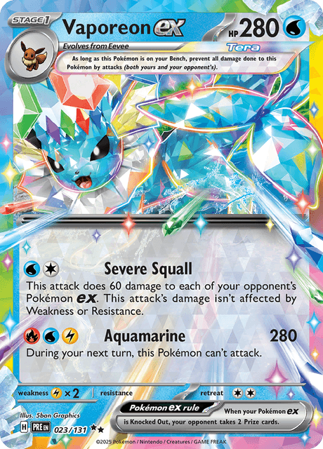 シャワーズex / Vaporeon ex (PRE #23)