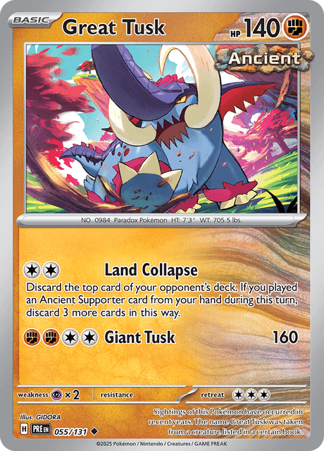 イダイナキバ / Great Tusk (PRE #55)