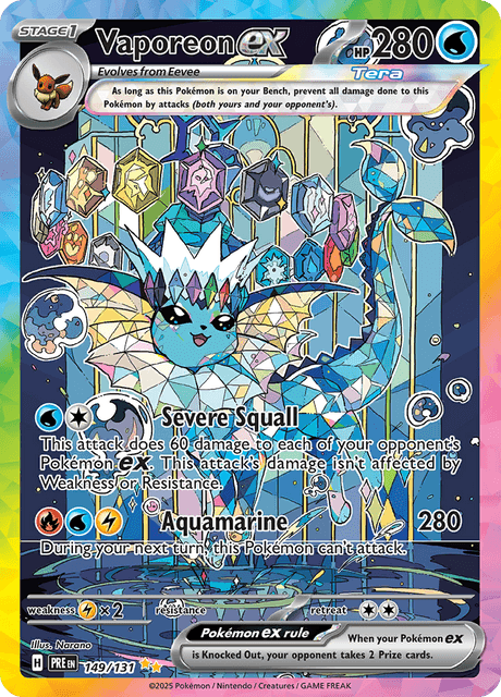 シャワーズex / Vaporeon ex (PRE #149)