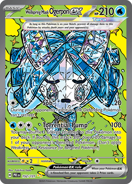 オーガポン いどのめんex / Wellspring Mask Ogerpon ex (PRE #152)